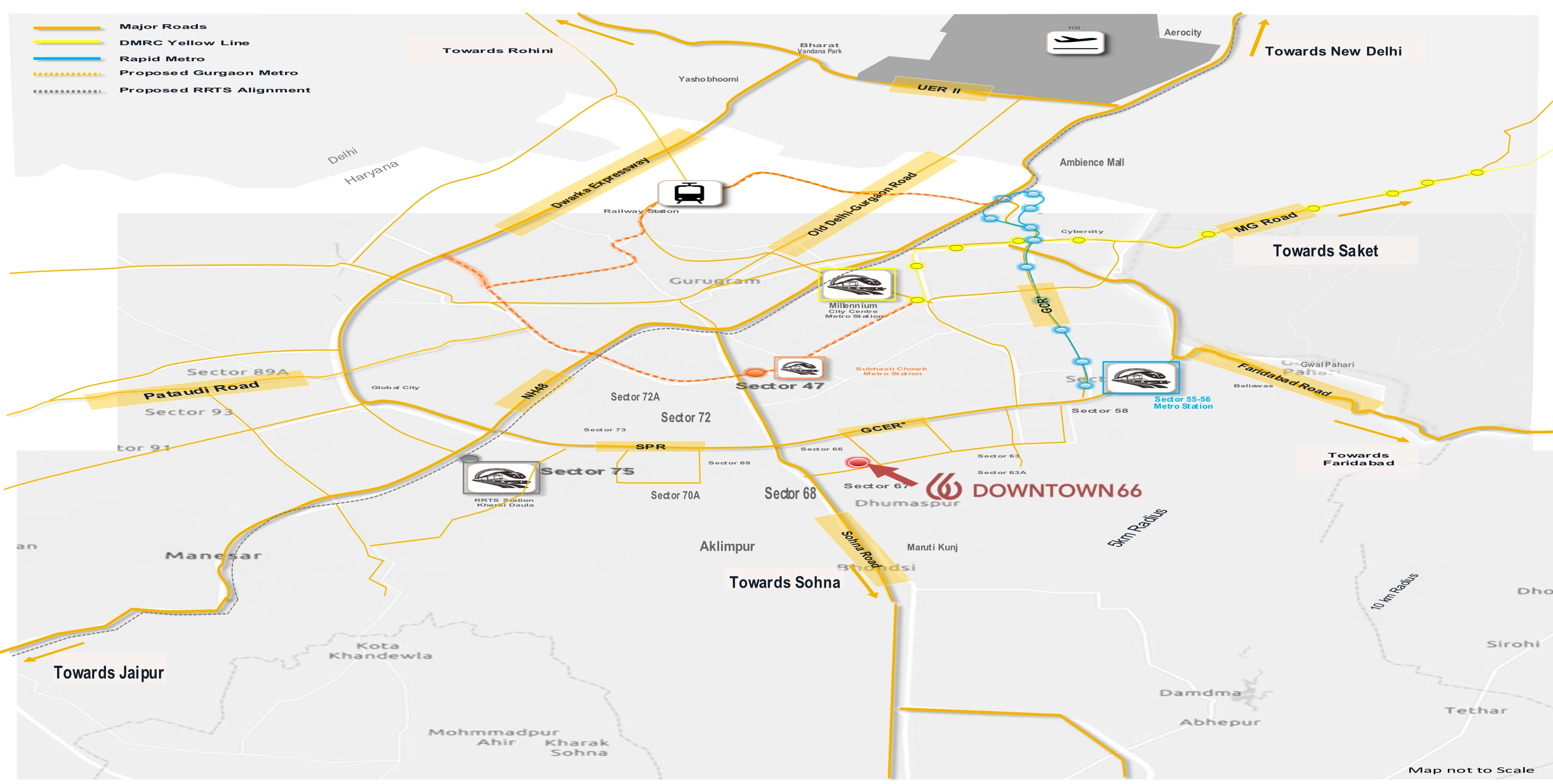 Sector 66 Location Map