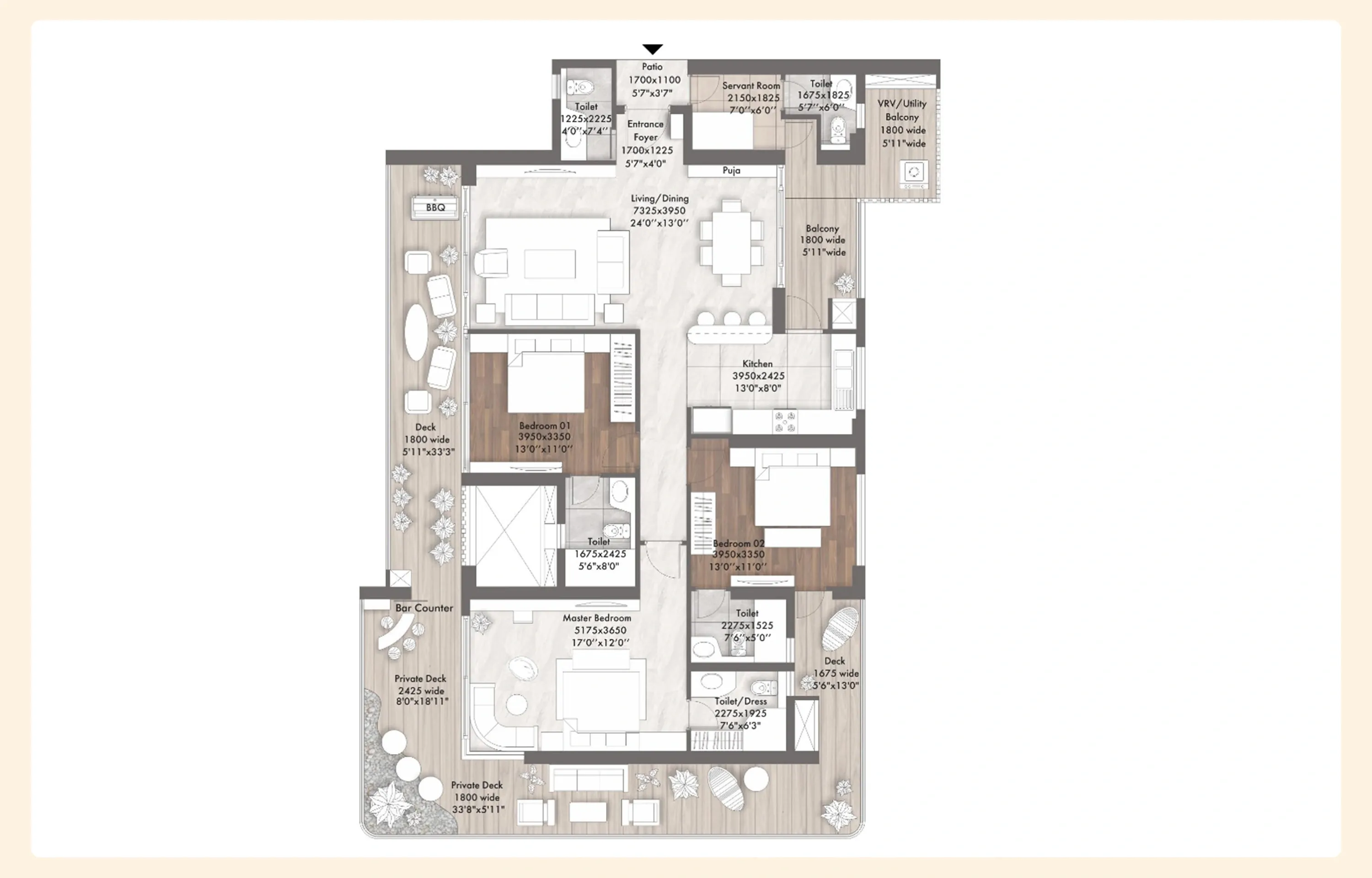 suncity monarch 3 bhk