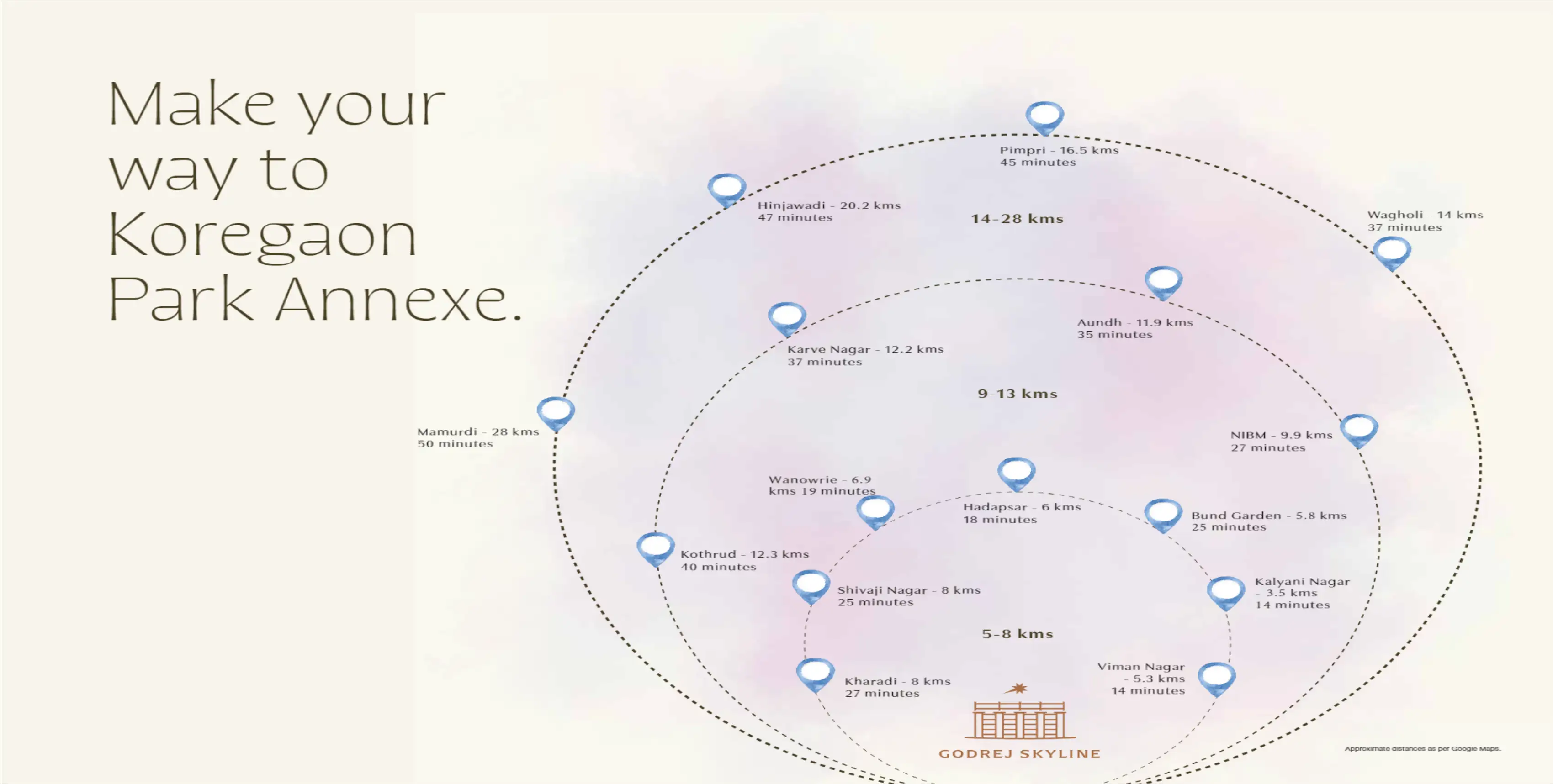 Godrej Skyline Koregaon Park  Location Map