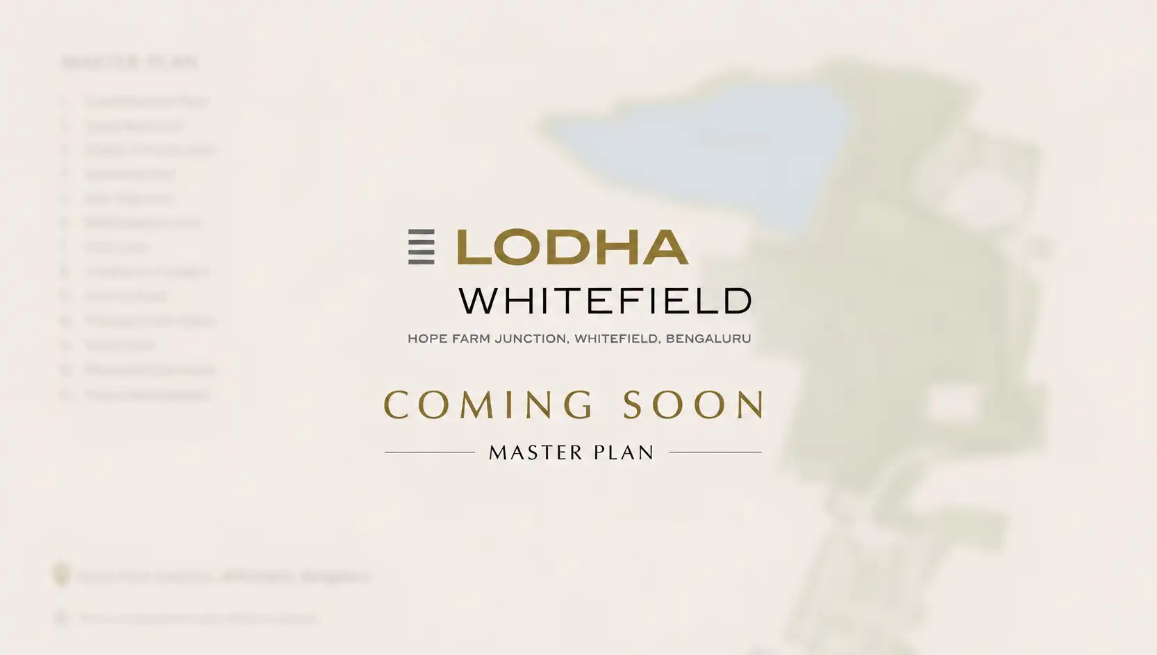 Lodha Whitefield master plan