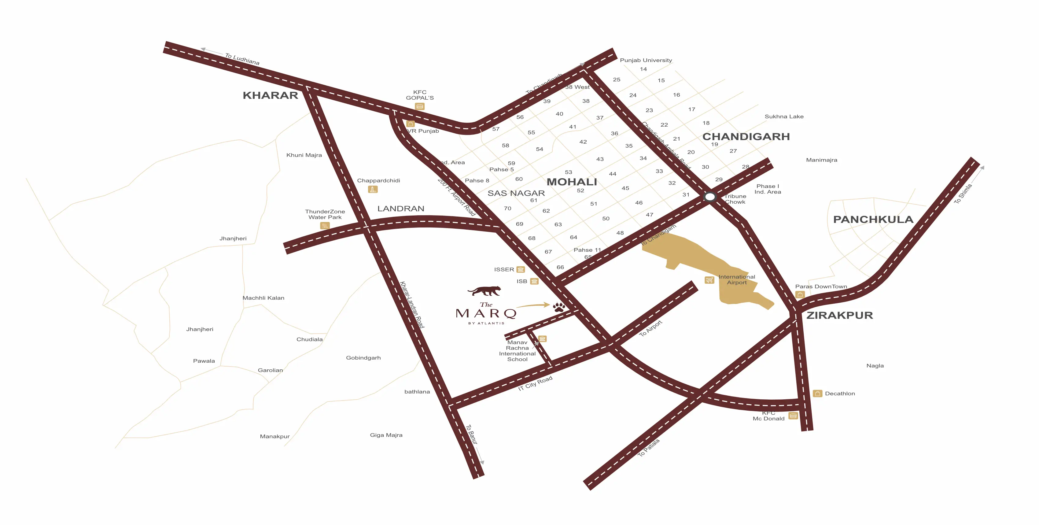 The Marq by Atlantis Location Map
