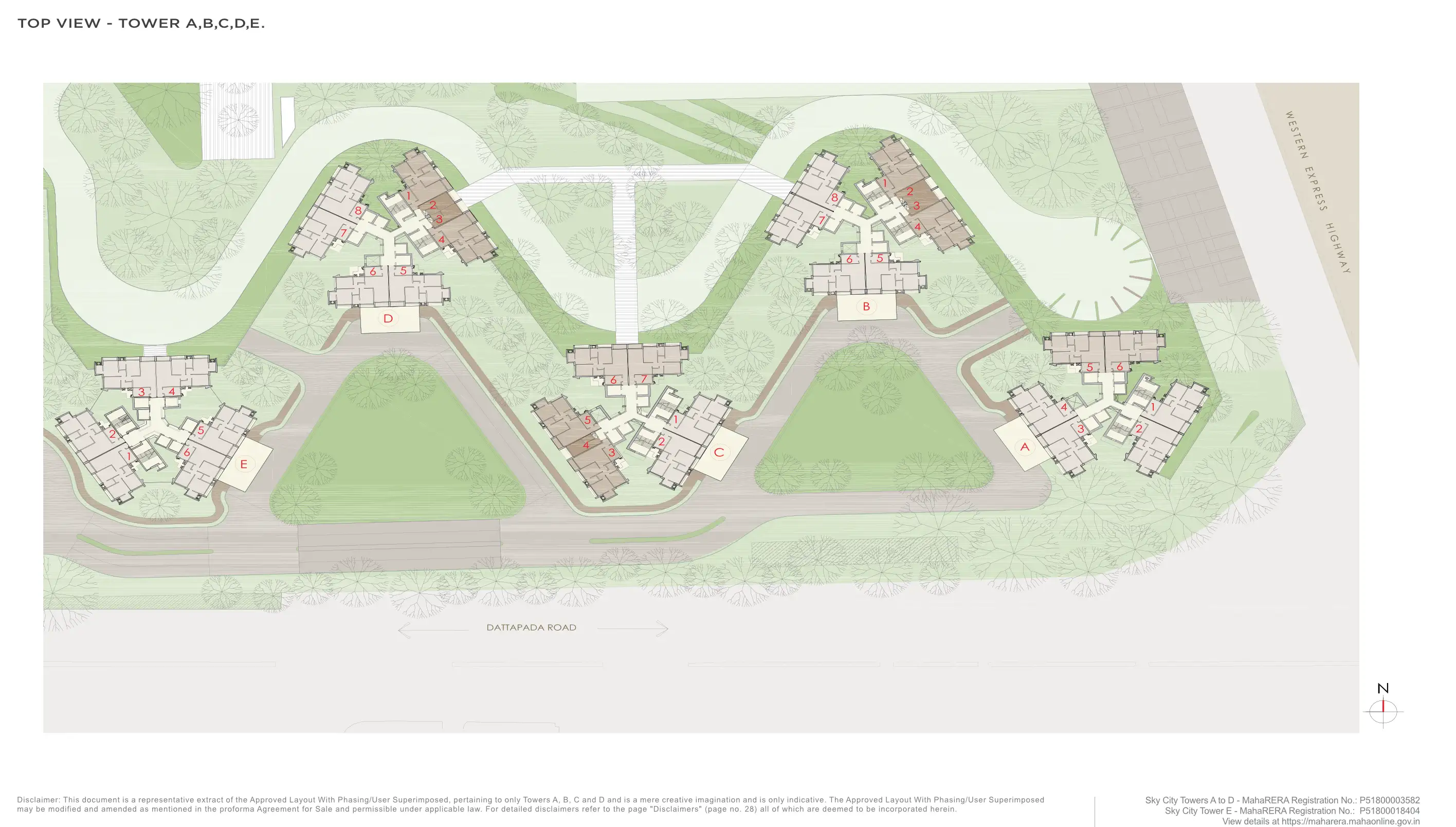 Master Plan of Oberoi Sky City