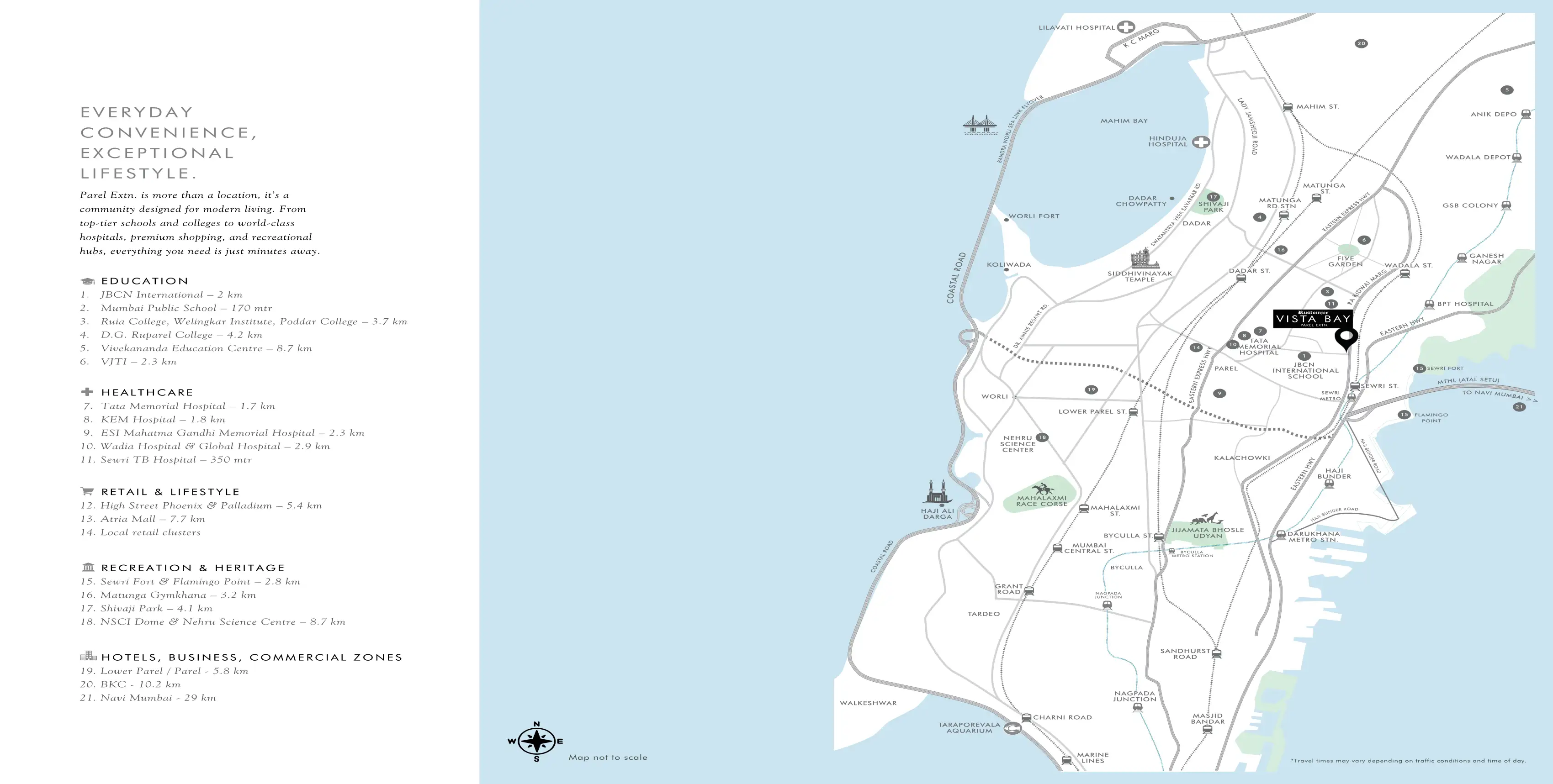 Rustomjee Vista Bay Location Map