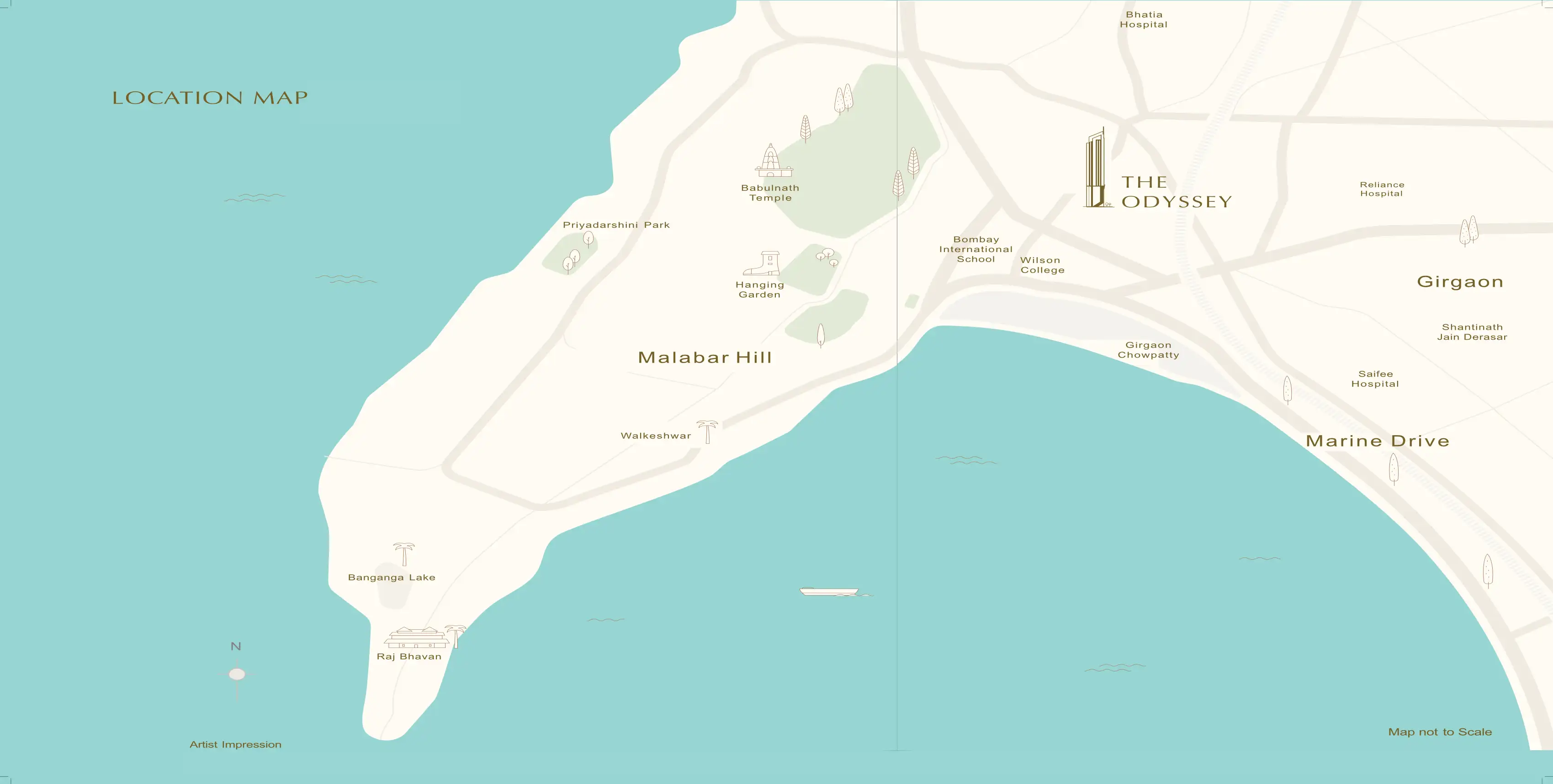 Shapoorji Pallonji The Odyssey Location Map
