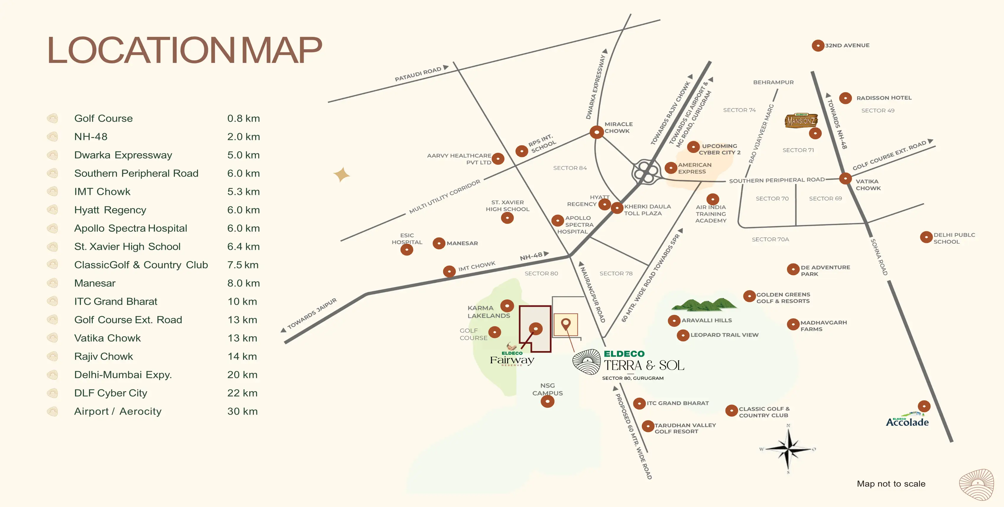 Eldeco Terra & Sol Location Map