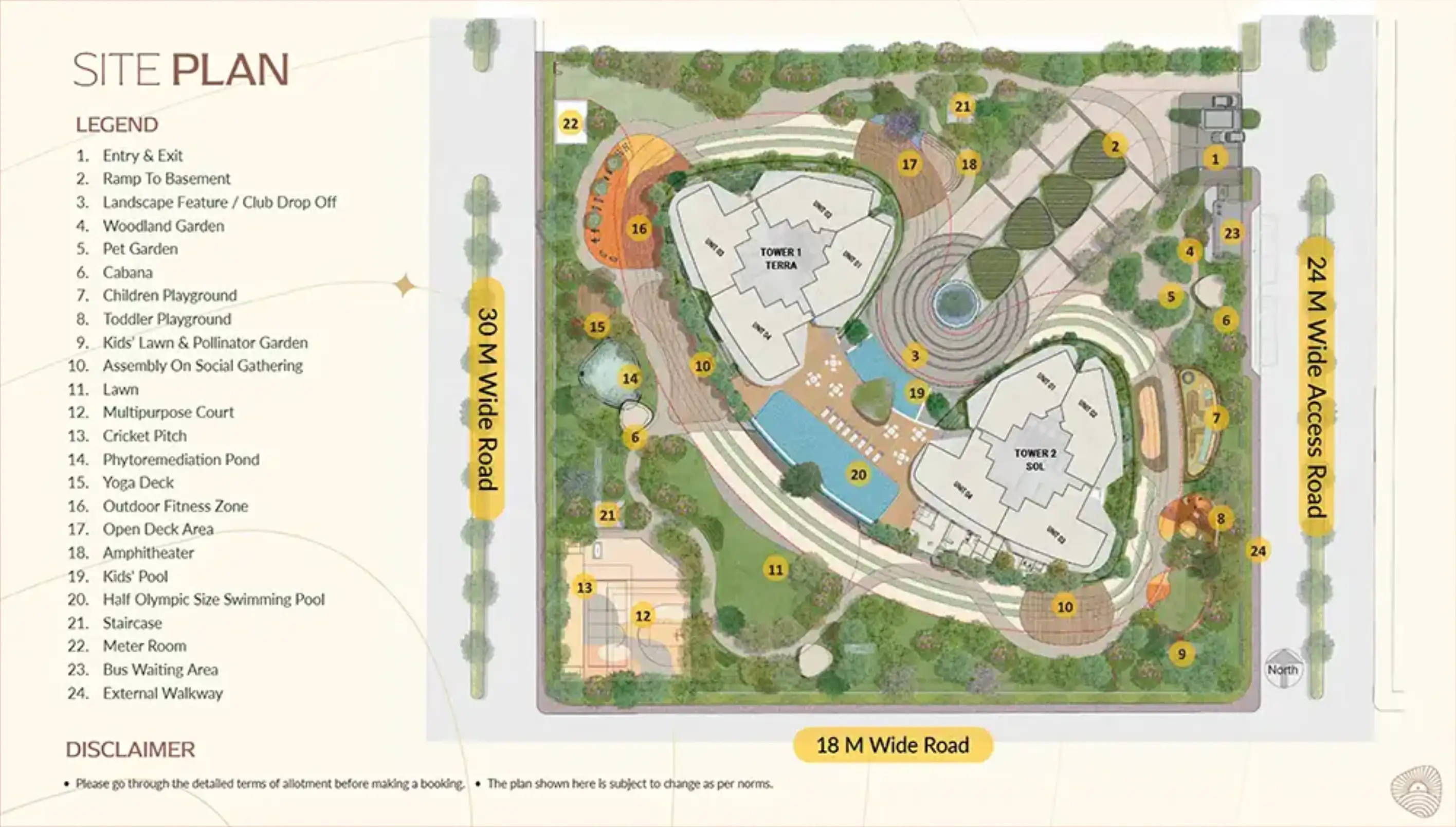 Eldeco Terra & Sol master plan