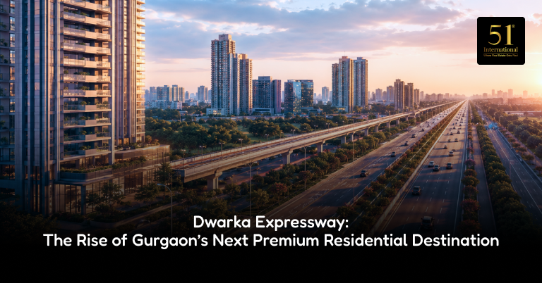 Luxury residential projects on Dwarka Expressway Gurgaon skyline view