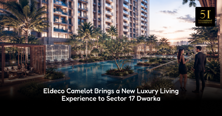 Eldeco Camelot Sector 17 Dwarka - luxury 3 & 4 BHK residential towers with wraparound balconies