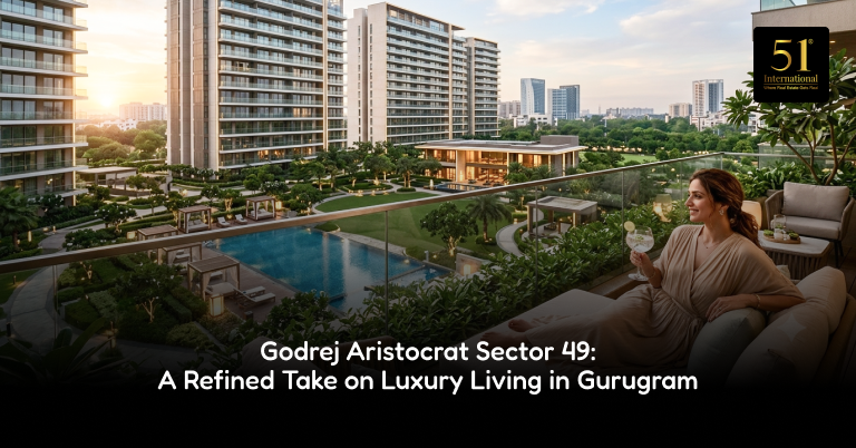 Godrej Aristocrat Sector 49 Gurugram luxury residential towers on Golf Course Extension Road