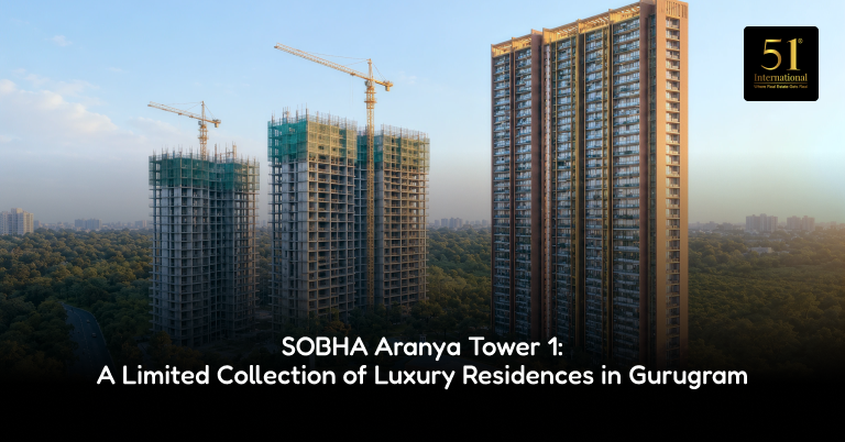SOBHA Aranya Tower 1 at Karma Lakelands Gurugram – luxury 4 BHK residences with golf course views