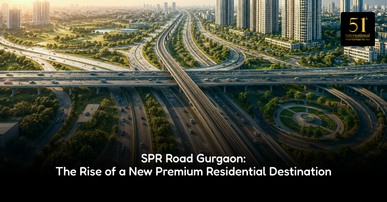 SPR Road Gurgaon skyline showing luxury residential towers along Southern Peripheral Road