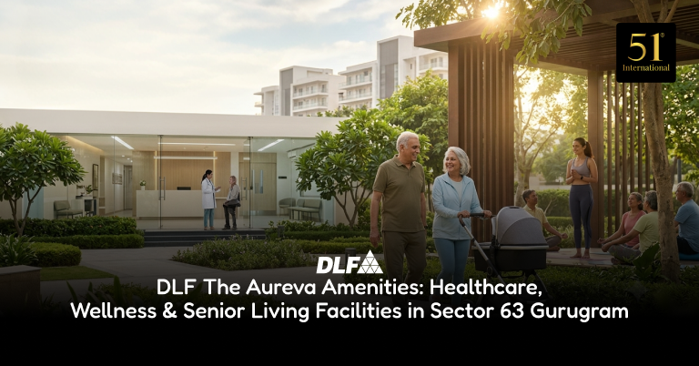 DLF The Aureva amenities Sector 63 Gurugram senior living clubhouse
