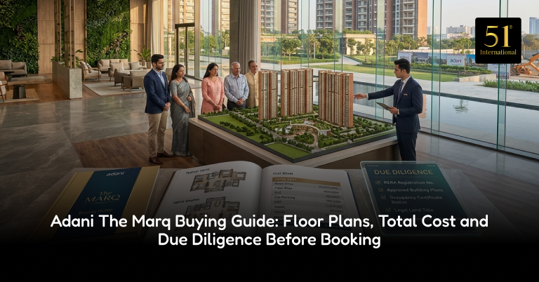 Adani The Marq luxury residential towers in Sector 102A, Dwarka Expressway, Gurugram