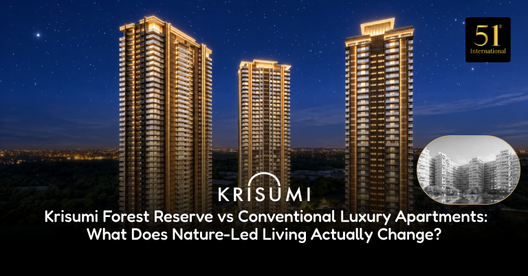 Krisumi Forest Reserve luxury residences with landscaped forest-inspired courtyard in Sector 36A, Gurugram
