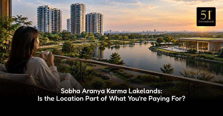 Sobha Aranya Karma Lakelands Gurgaon with golf-course and Aravalli views