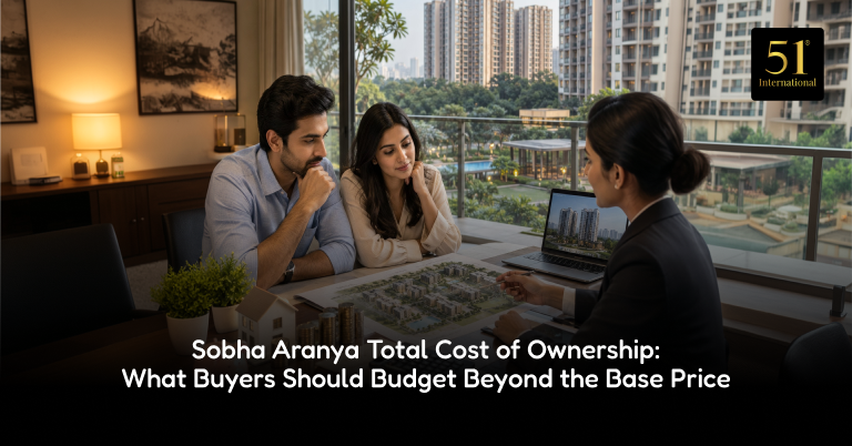 SOBHA Aranya total cost breakdown for luxury apartments at Karma Lakelands, Sector 80, Gurugram